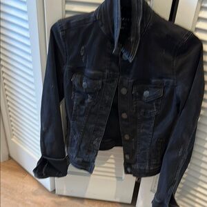 Aeropostale Black Jean Jacket Classic Style